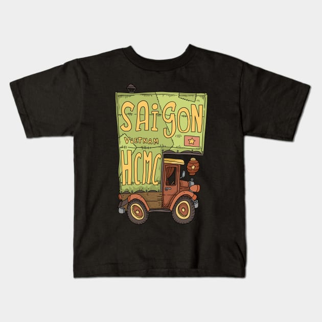 Saigon HCMC Kids T-Shirt by JJadx